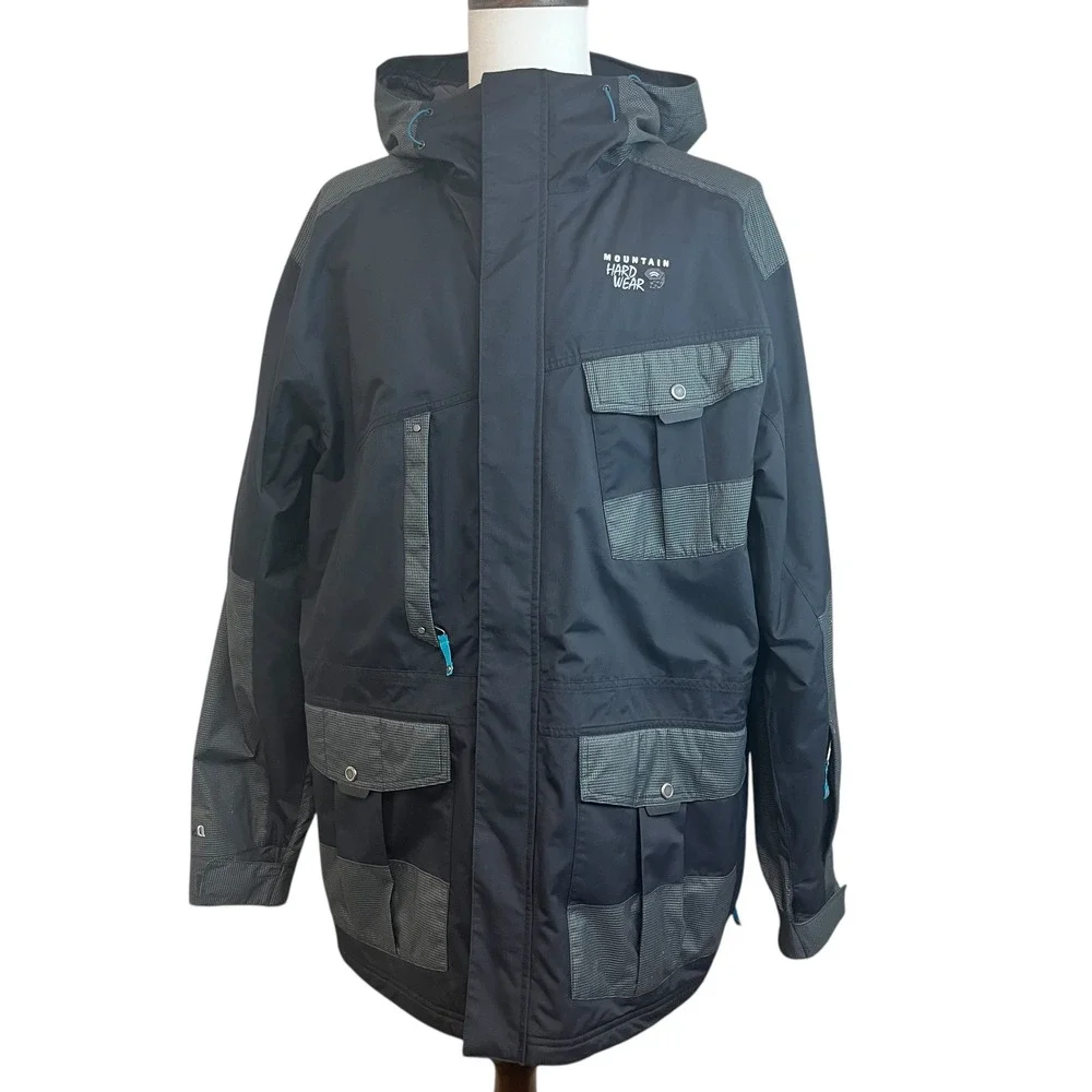 MOUNTAIN HARDWARE Men's Waterproof Hooded Ski Snowboard‎ Jacket XXL Parka Coat